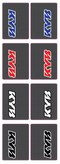 KYB Fork Tube Decals | Carbon Fiber